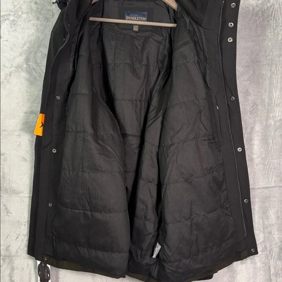 NWT New Pendleton Green Black Plaid Wool Blend Full Zip Hooded Jacket Size XXL